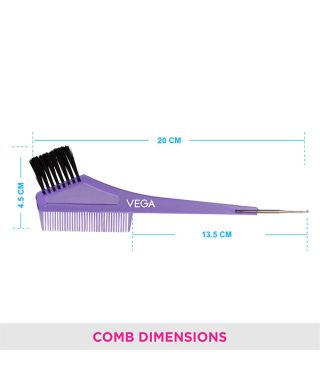 Tail Comb with Dye Brush-1293-N