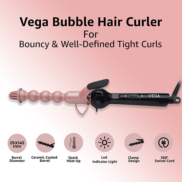 VEGA Bubble Hair Curler Features