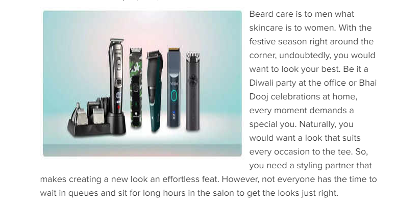 Create iconic looks for each of the festive days at home with the craziest deals on Trimmers on Flipkart