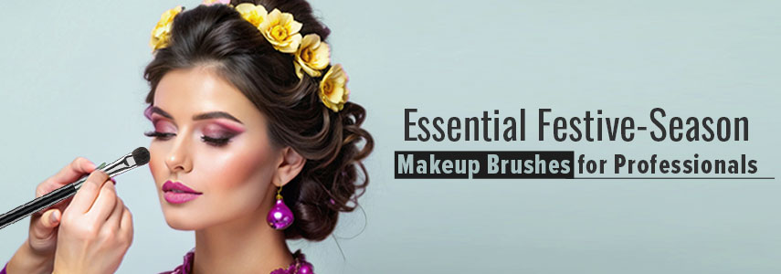Essential Professional Makeup Brushes for 2025 Festive Season