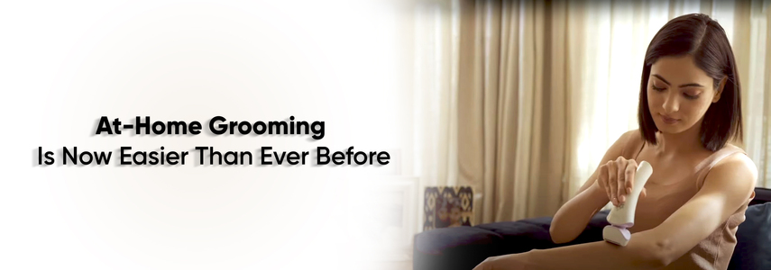 How is at-home grooming more convenient for women