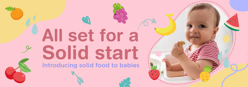 Transitioning between breastmilk and solid food at 6-month milestone 