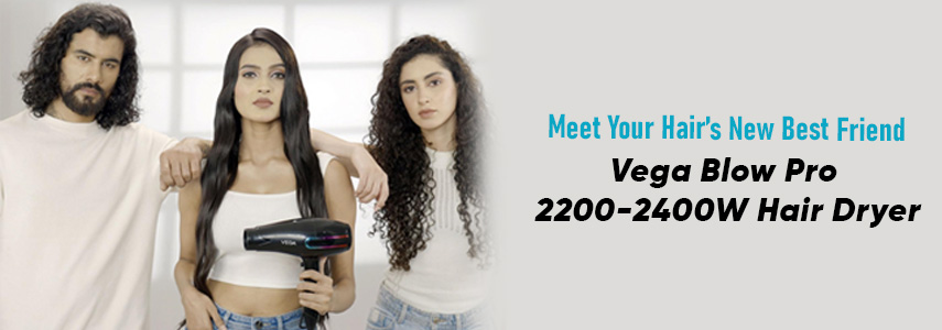 How to Blow Dry Hair Like a Pro With Vega Blow Pro2200-2400W Hair Dryer