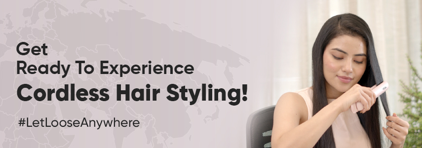 Enjoy The Cordless Experience with the new Vega Go Mini Cordless Hair Straightener