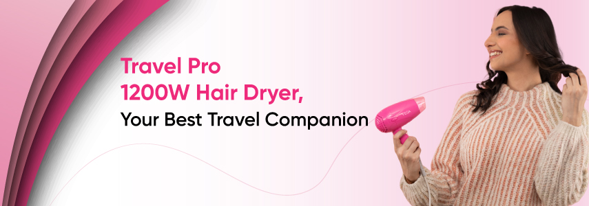 The Perfect Travel Buddy for Effortless Hair Styling - Vega Travel-Pro 1200W Hair Dryer
